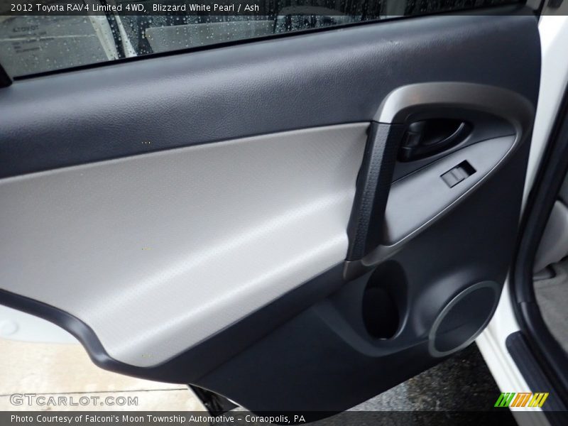 Blizzard White Pearl / Ash 2012 Toyota RAV4 Limited 4WD