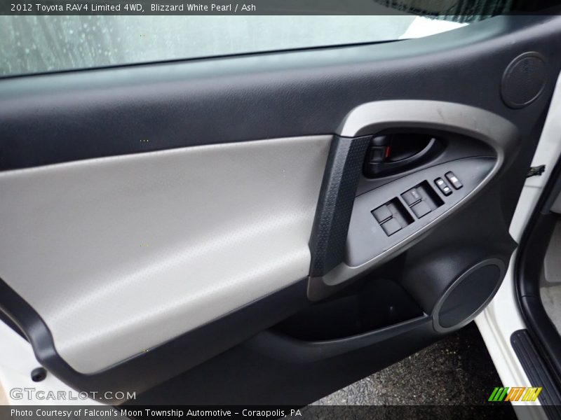 Blizzard White Pearl / Ash 2012 Toyota RAV4 Limited 4WD