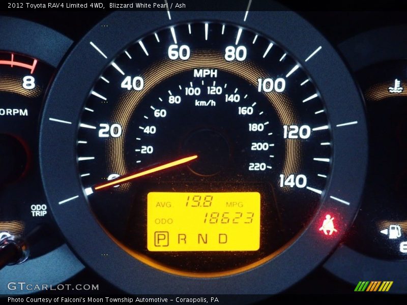 Blizzard White Pearl / Ash 2012 Toyota RAV4 Limited 4WD