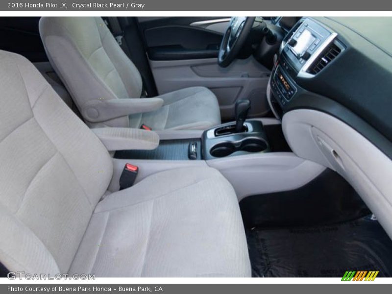 Crystal Black Pearl / Gray 2016 Honda Pilot LX