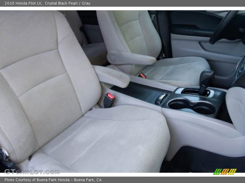 Crystal Black Pearl / Gray 2016 Honda Pilot LX