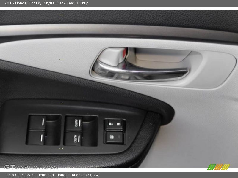 Crystal Black Pearl / Gray 2016 Honda Pilot LX