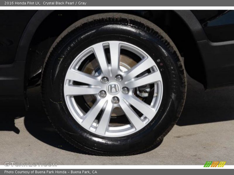 Crystal Black Pearl / Gray 2016 Honda Pilot LX