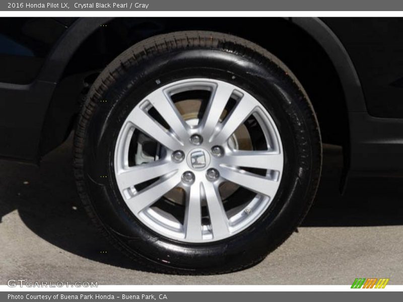 Crystal Black Pearl / Gray 2016 Honda Pilot LX