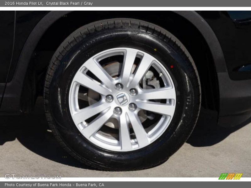 Crystal Black Pearl / Gray 2016 Honda Pilot LX
