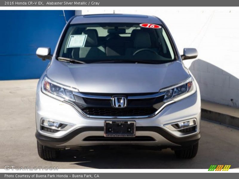 Alabaster Silver Metallic / Gray 2016 Honda CR-V EX