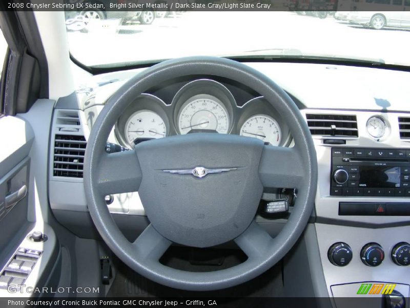 Bright Silver Metallic / Dark Slate Gray/Light Slate Gray 2008 Chrysler Sebring LX Sedan