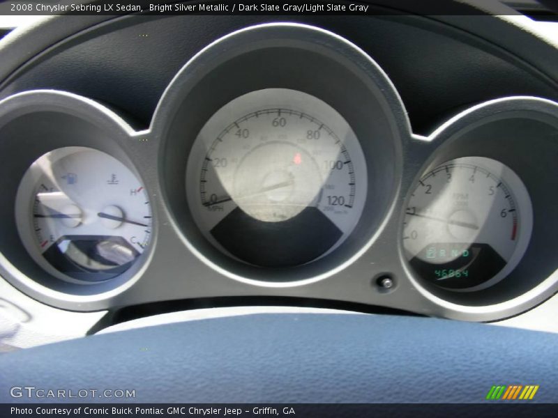 Bright Silver Metallic / Dark Slate Gray/Light Slate Gray 2008 Chrysler Sebring LX Sedan