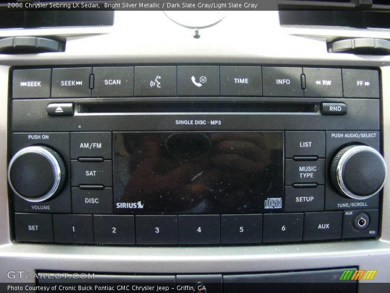 Bright Silver Metallic / Dark Slate Gray/Light Slate Gray 2008 Chrysler Sebring LX Sedan