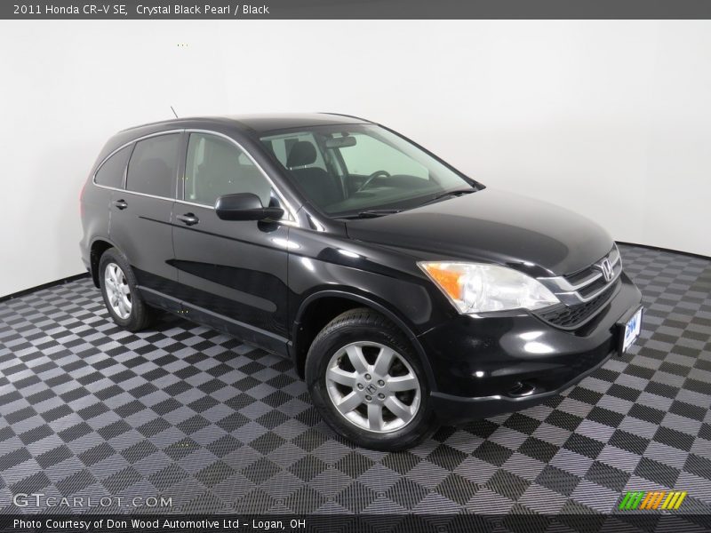 Crystal Black Pearl / Black 2011 Honda CR-V SE