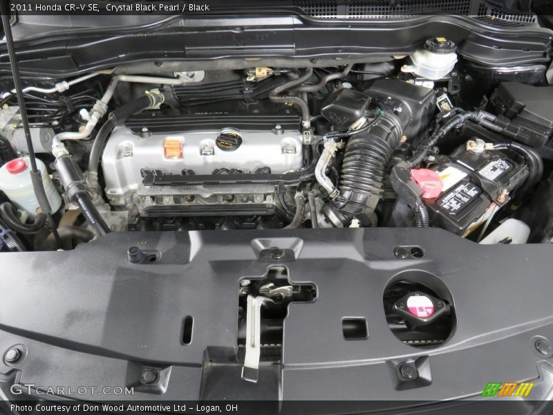 Crystal Black Pearl / Black 2011 Honda CR-V SE