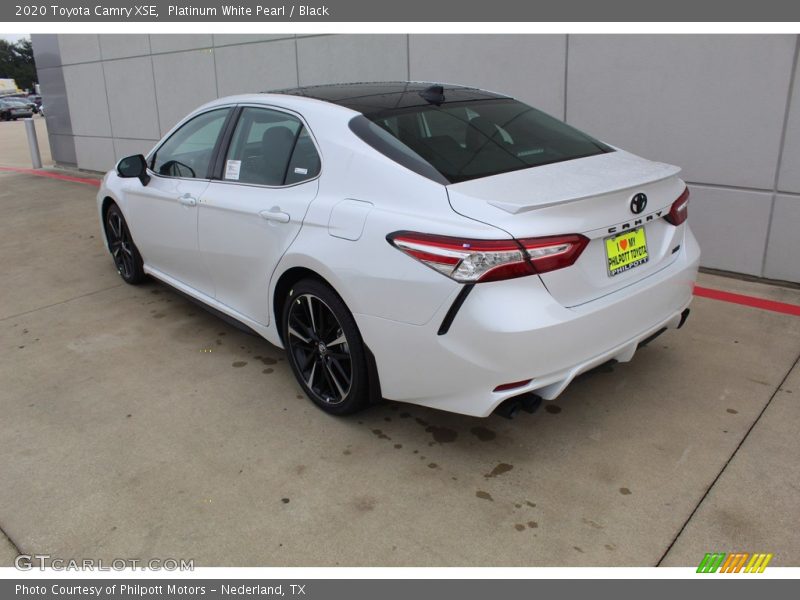 Platinum White Pearl / Black 2020 Toyota Camry XSE