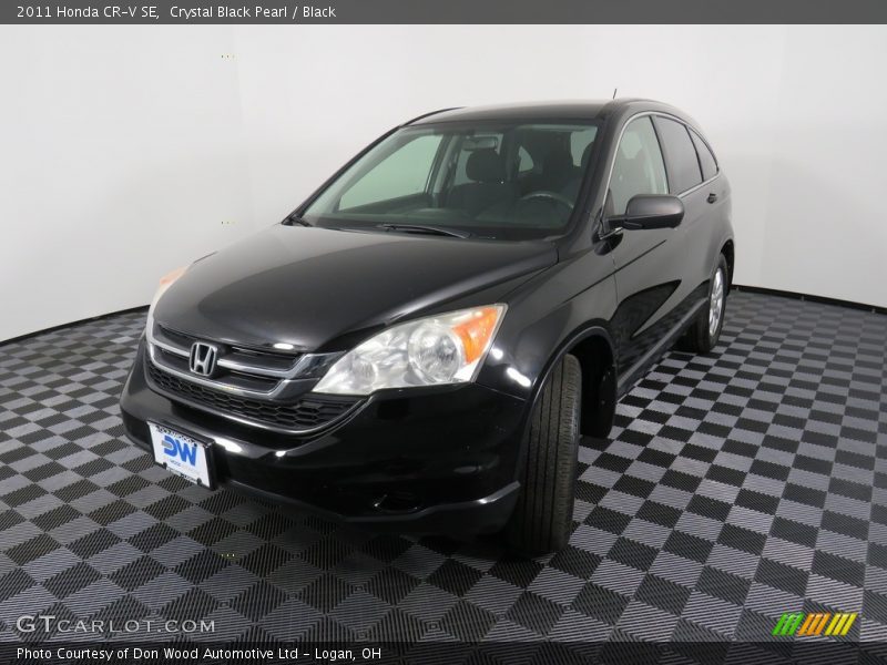 Crystal Black Pearl / Black 2011 Honda CR-V SE