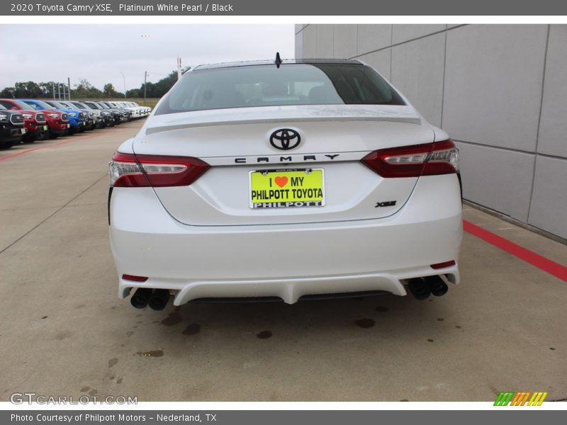 Platinum White Pearl / Black 2020 Toyota Camry XSE