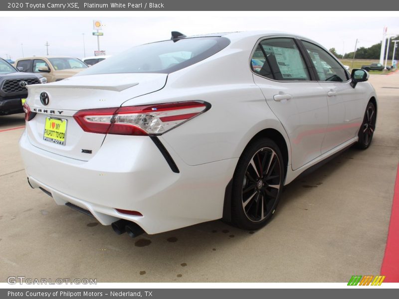 Platinum White Pearl / Black 2020 Toyota Camry XSE