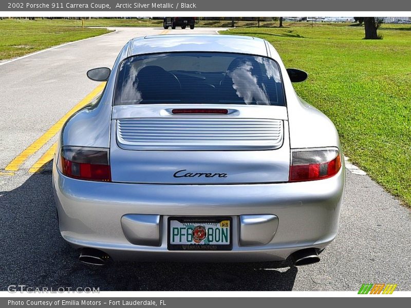 Arctic Silver Metallic / Black 2002 Porsche 911 Carrera Coupe