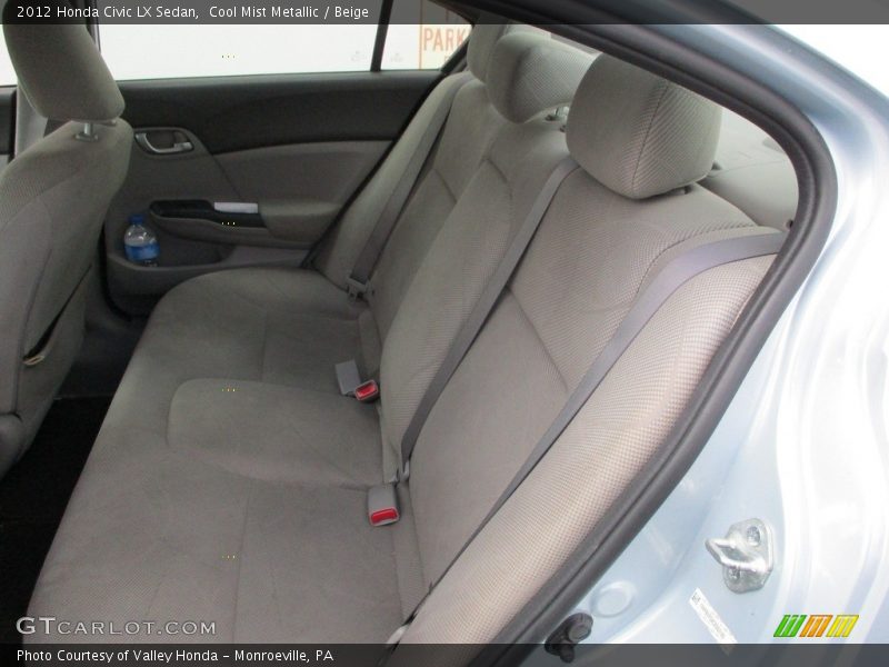 Cool Mist Metallic / Beige 2012 Honda Civic LX Sedan