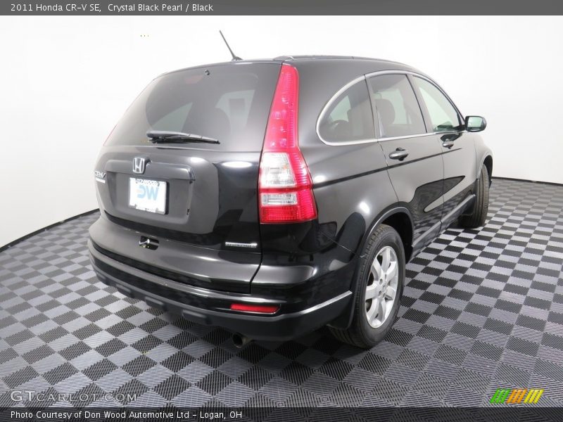 Crystal Black Pearl / Black 2011 Honda CR-V SE