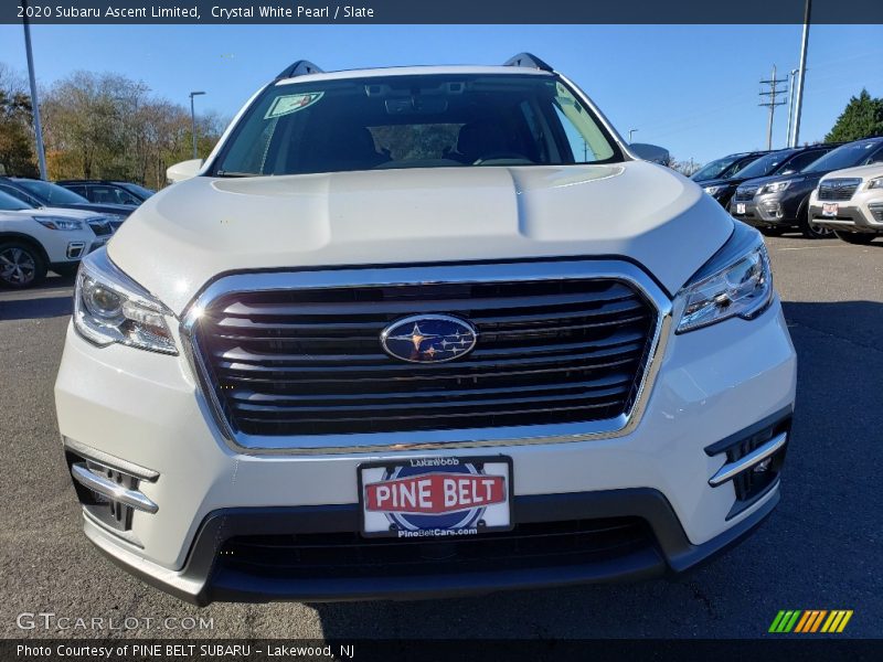 Crystal White Pearl / Slate 2020 Subaru Ascent Limited