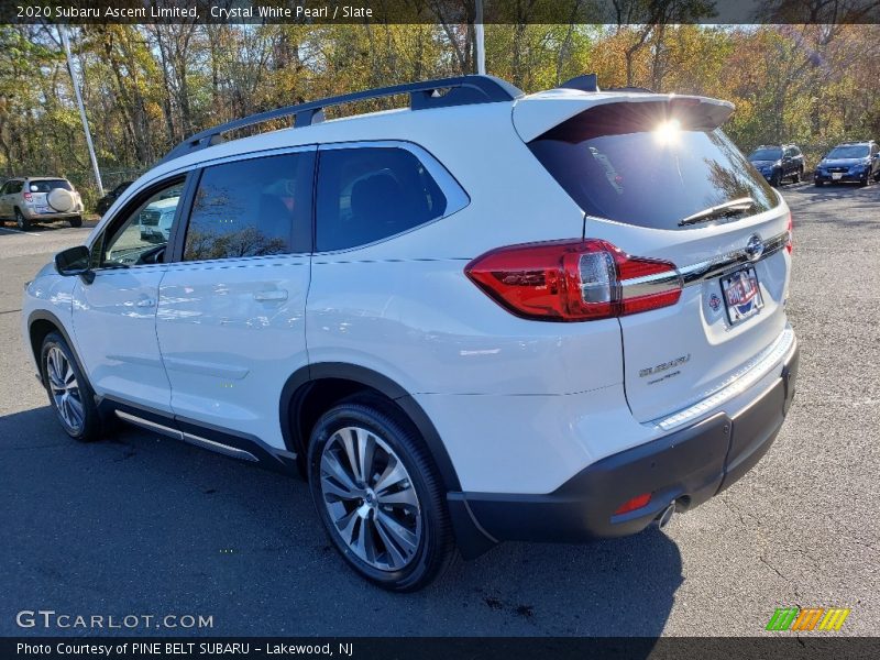 Crystal White Pearl / Slate 2020 Subaru Ascent Limited