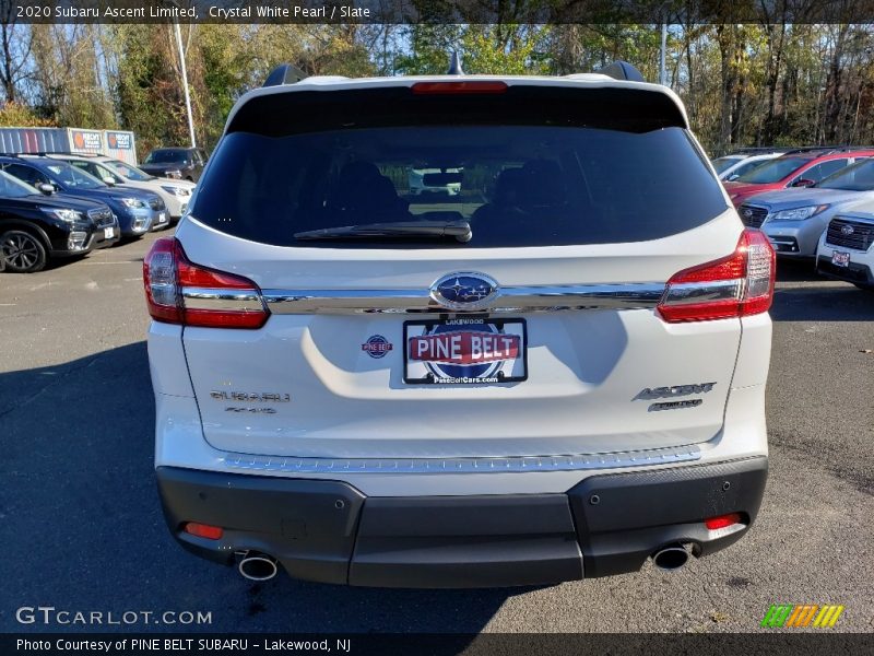 Crystal White Pearl / Slate 2020 Subaru Ascent Limited