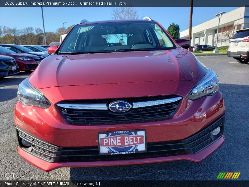 Crimson Red Pearl / Ivory 2020 Subaru Impreza Premium 5-Door