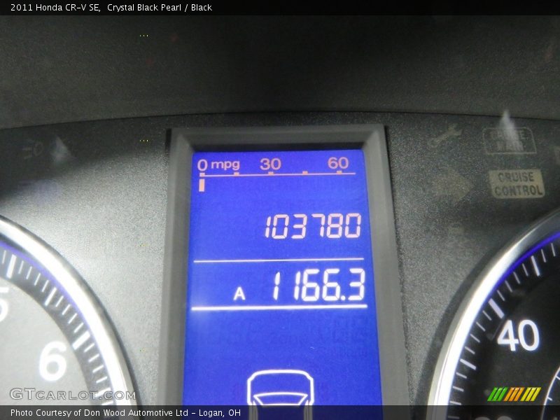 Crystal Black Pearl / Black 2011 Honda CR-V SE