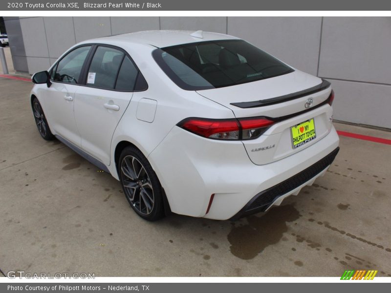 Blizzard Pearl White / Black 2020 Toyota Corolla XSE