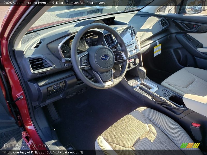 Crimson Red Pearl / Ivory 2020 Subaru Impreza Premium 5-Door