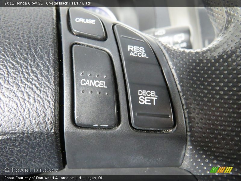 Crystal Black Pearl / Black 2011 Honda CR-V SE