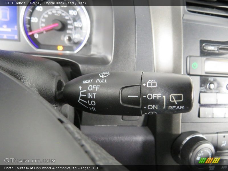 Crystal Black Pearl / Black 2011 Honda CR-V SE