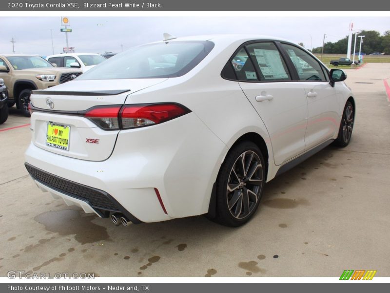 Blizzard Pearl White / Black 2020 Toyota Corolla XSE