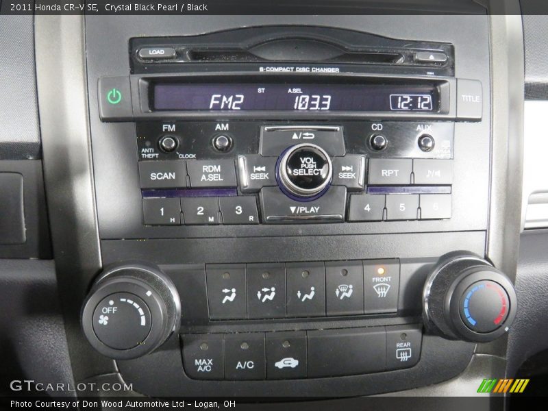 Crystal Black Pearl / Black 2011 Honda CR-V SE