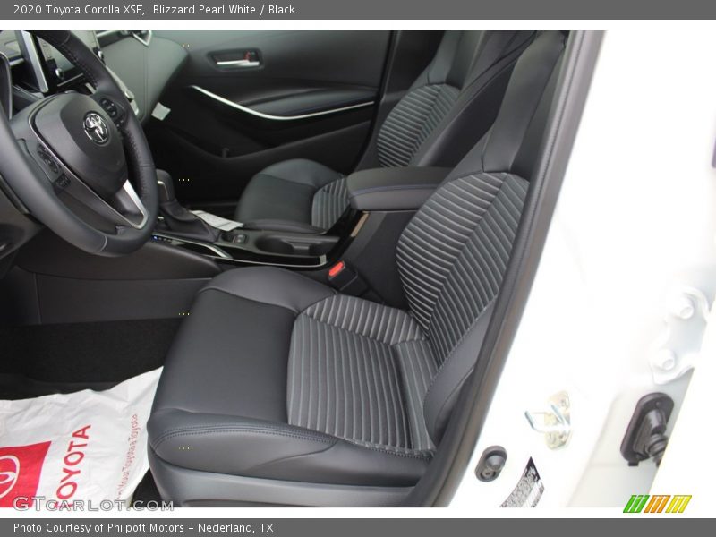 Front Seat of 2020 Corolla XSE