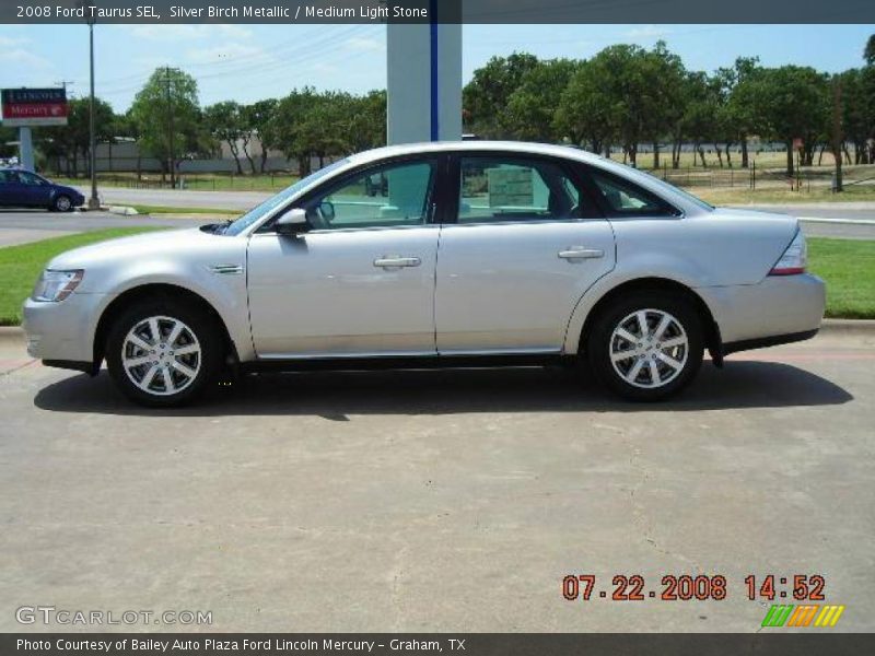 Silver Birch Metallic / Medium Light Stone 2008 Ford Taurus SEL