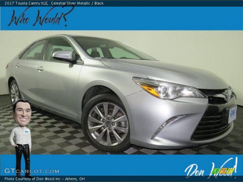 Celestial Silver Metallic / Black 2017 Toyota Camry XLE