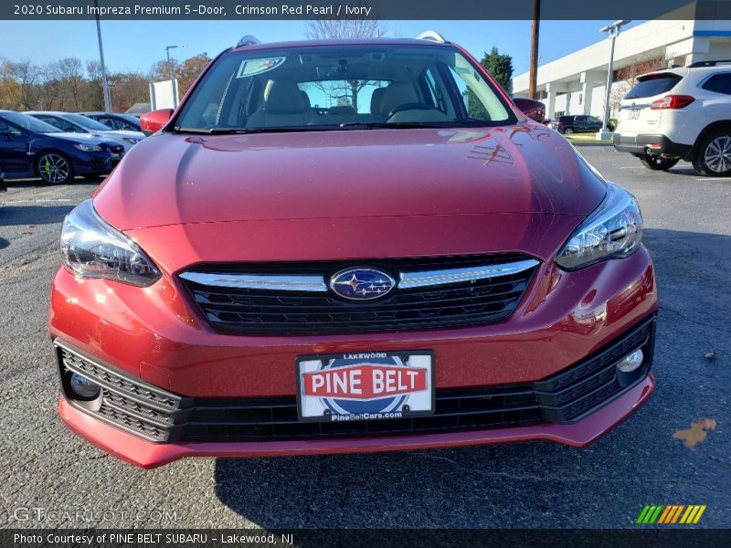 Crimson Red Pearl / Ivory 2020 Subaru Impreza Premium 5-Door