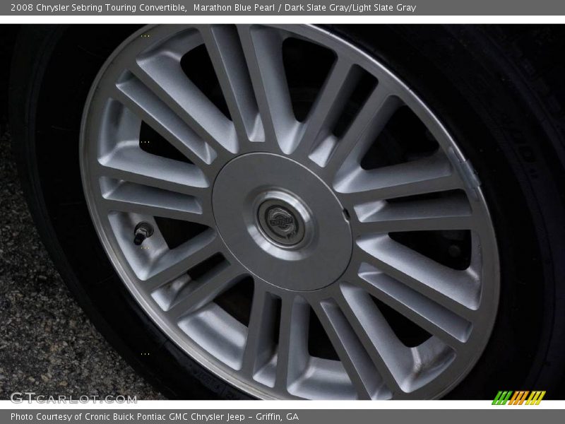 Marathon Blue Pearl / Dark Slate Gray/Light Slate Gray 2008 Chrysler Sebring Touring Convertible