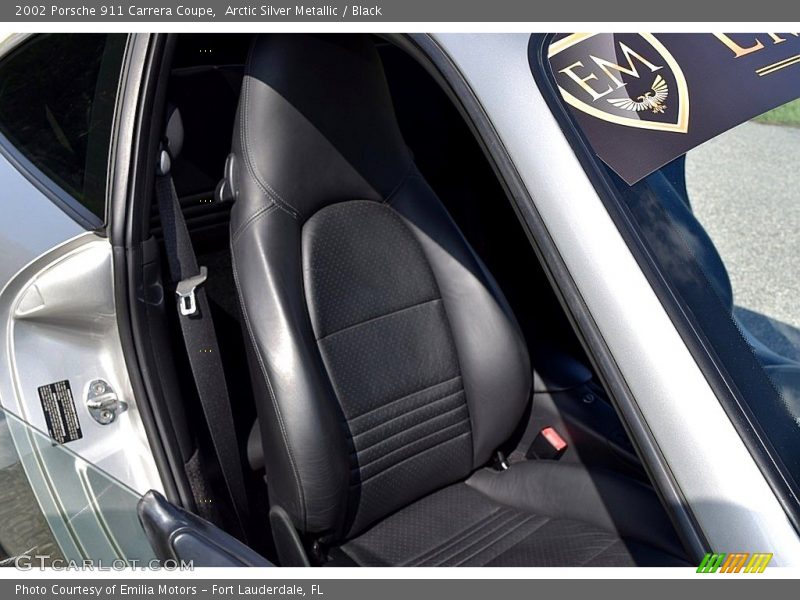 Arctic Silver Metallic / Black 2002 Porsche 911 Carrera Coupe