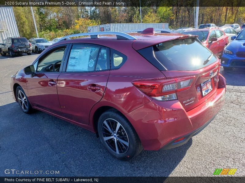 Crimson Red Pearl / Ivory 2020 Subaru Impreza Premium 5-Door