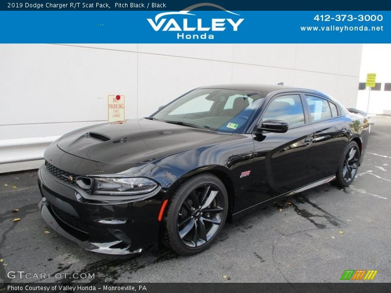 Pitch Black / Black 2019 Dodge Charger R/T Scat Pack