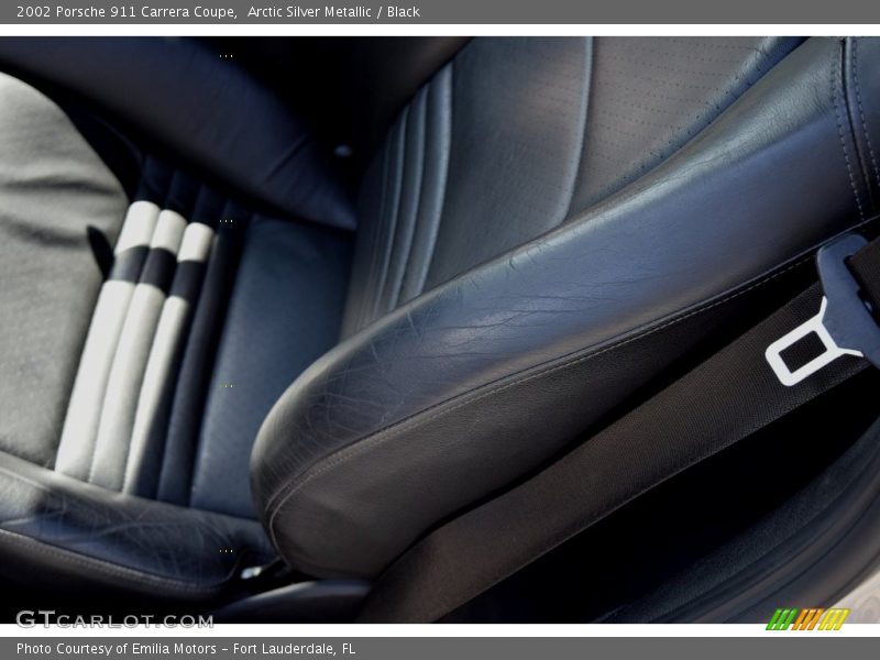 Arctic Silver Metallic / Black 2002 Porsche 911 Carrera Coupe