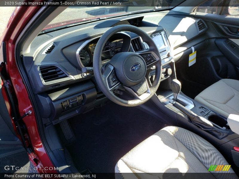 Crimson Red Pearl / Ivory 2020 Subaru Impreza Premium 5-Door