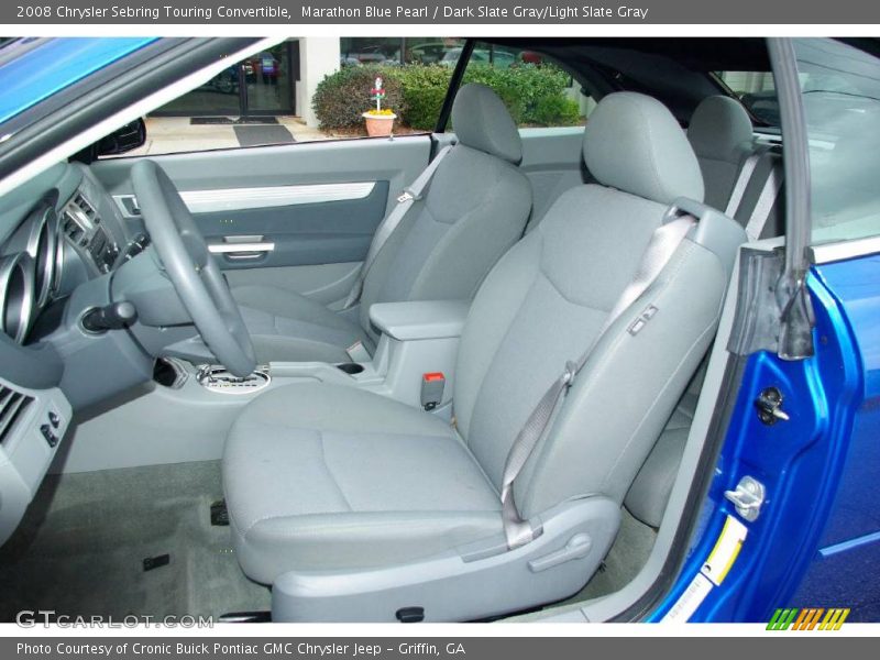 Marathon Blue Pearl / Dark Slate Gray/Light Slate Gray 2008 Chrysler Sebring Touring Convertible