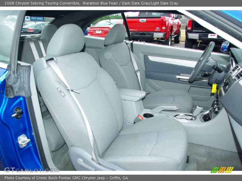 Marathon Blue Pearl / Dark Slate Gray/Light Slate Gray 2008 Chrysler Sebring Touring Convertible