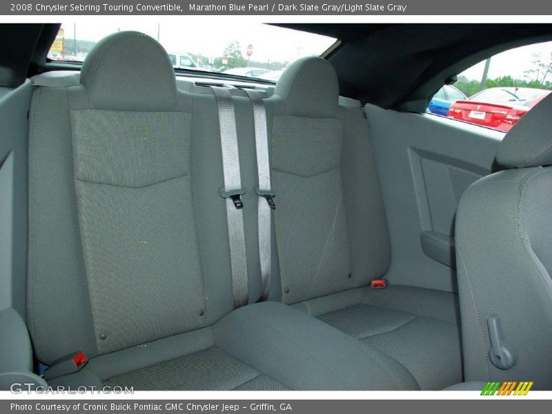 Marathon Blue Pearl / Dark Slate Gray/Light Slate Gray 2008 Chrysler Sebring Touring Convertible