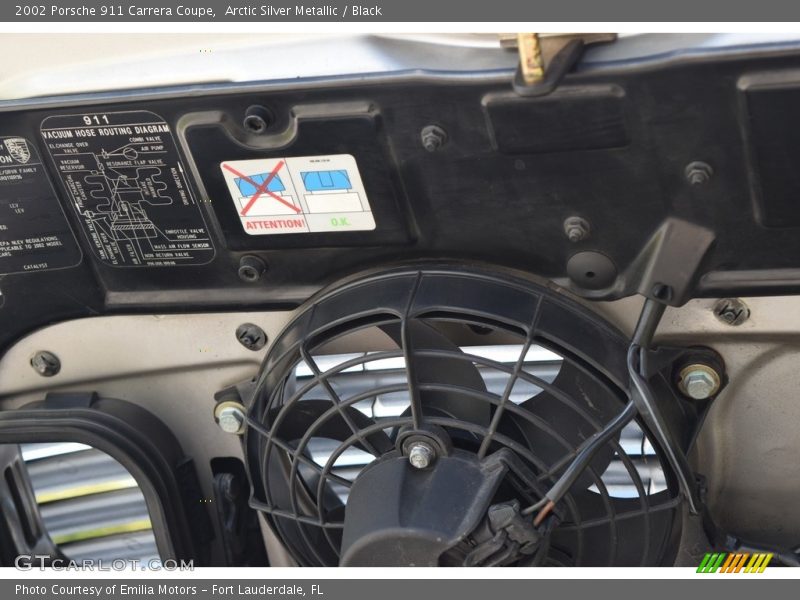 Info Tag of 2002 911 Carrera Coupe