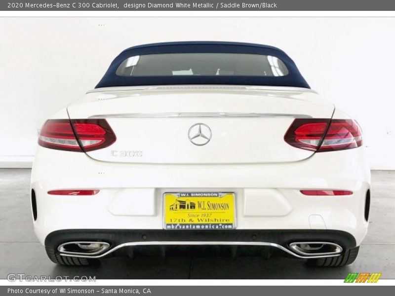 designo Diamond White Metallic / Saddle Brown/Black 2020 Mercedes-Benz C 300 Cabriolet