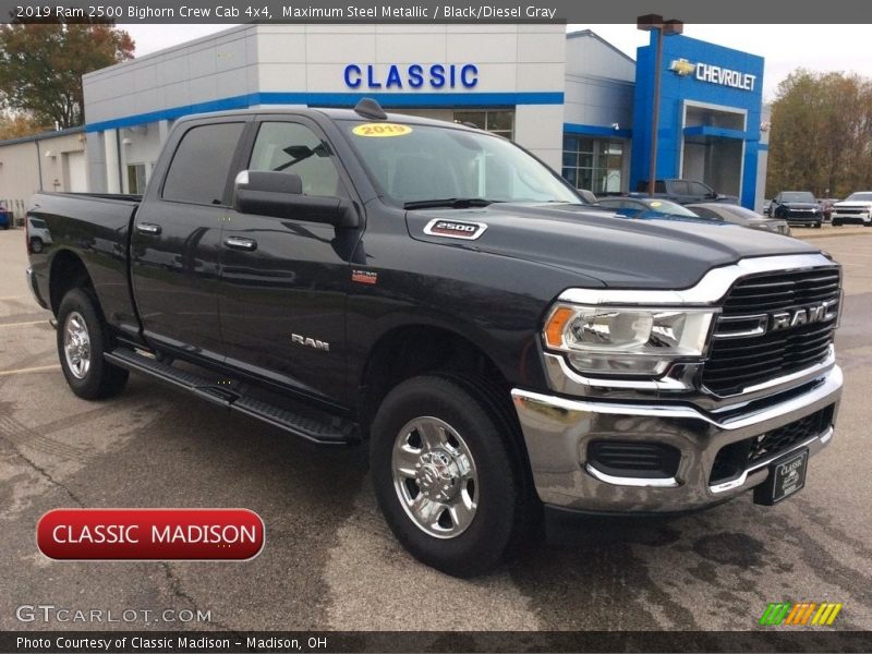 Maximum Steel Metallic / Black/Diesel Gray 2019 Ram 2500 Bighorn Crew Cab 4x4