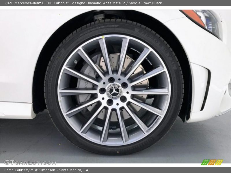 designo Diamond White Metallic / Saddle Brown/Black 2020 Mercedes-Benz C 300 Cabriolet